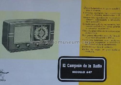 El Campeón de la Radio 647; LIRE; Barcelona (ID = 1433529) Radio