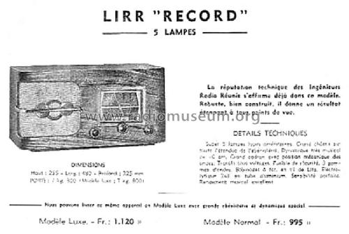 Record ; LiRR, Les Ingéneurs (ID = 2070961) Radio