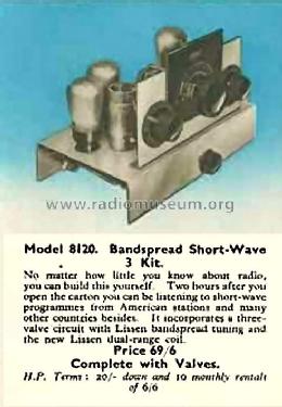 Bandspread Shortwave 8120; Lissen Ltd.; London (ID = 1298534) Kit