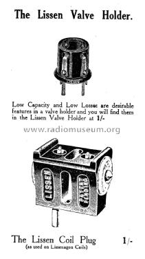 Coil socket ; Lissen Ltd.; London (ID = 1301139) Bauteil