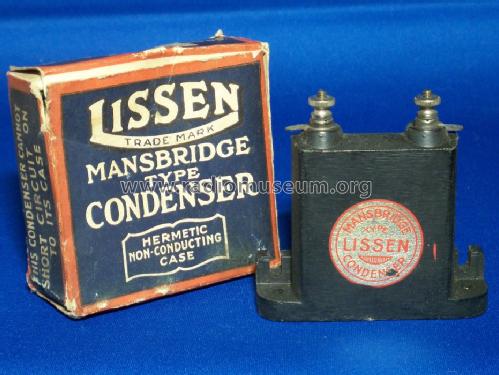 Mansbridge Condensers ; Lissen Ltd.; London (ID = 1724667) Radio part