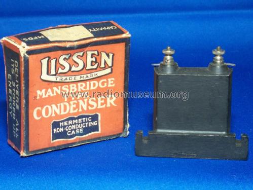 Mansbridge Condensers ; Lissen Ltd.; London (ID = 1724668) Radio part