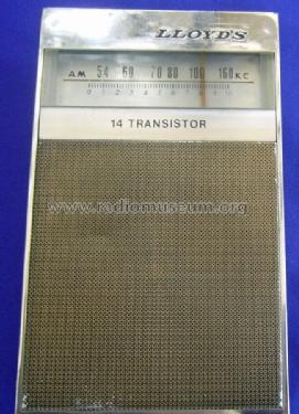 14 Transistor ; Lloyd's Electronics; (ID = 2931496) Radio