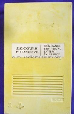 14 Transistor ; Lloyd's Electronics; (ID = 2931497) Radio