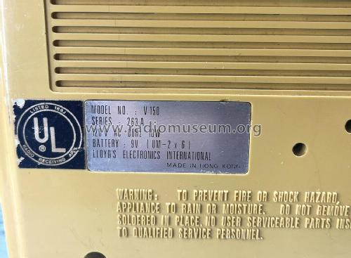 8 Track Player FM/AM Radio V150 Series 263A; Lloyd's Electronics; (ID = 2846587) Radio