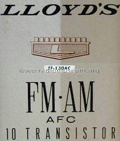 FM-AM AFC 10 Transistor TF-130AC ; Lloyd's Electronics; (ID = 559343) Radio