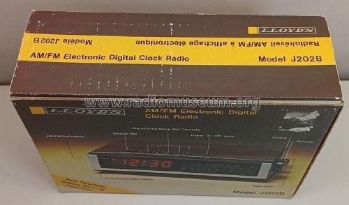 FM-AM Electronic Clock J202B; Lloyd's Electronics; (ID = 2909221) Radio