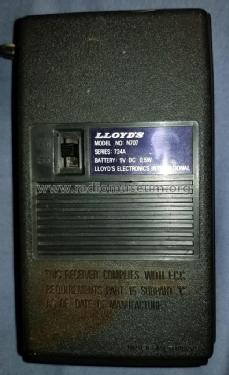 N707 Series 724A ; Lloyd's Electronics; (ID = 2733811) Radio