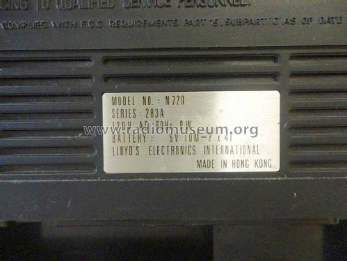 N720 Series 283A; Lloyd's Electronics; (ID = 1518725) Radio