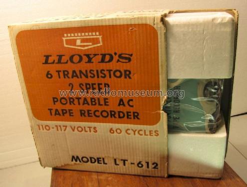 Portable Tape Recorder LT-612; Lloyd's Electronics; (ID = 1174702) Reg-Riprod