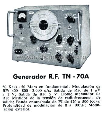 Generador RF TN-70-A; LME Laboratorio de (ID = 1571638) Equipment