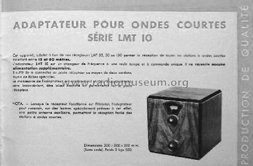 Adaptateur pour Ondes Courtes 10; LMT L.M.T., Le (ID = 1920012) Converter