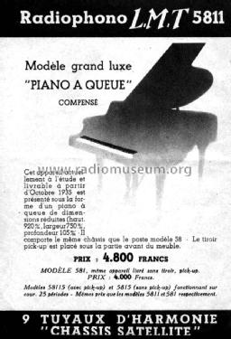 Piano à queue Radio-Phono 58115; LMT L.M.T., Le (ID = 1684776) Radio