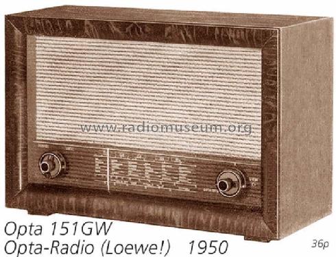 151GW; Loewe-Opta; (ID = 385) Radio