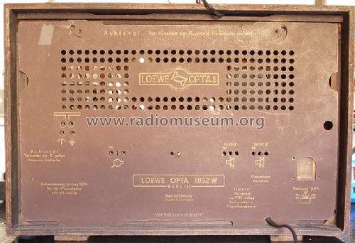 1852W; Loewe-Opta; (ID = 454427) Radio