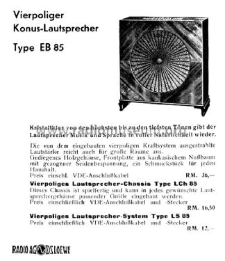 Vierpoliges Lautsprecher-System LS85; Loewe-Opta; (ID = 2688253) Parlante