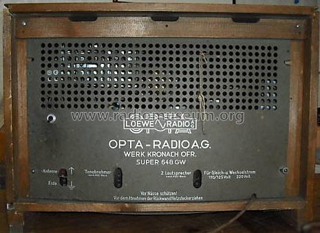 648 GW b; Loewe-Opta; (ID = 652729) Radio