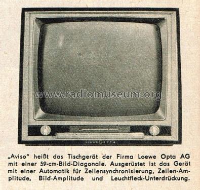 Aviso 33 020; Loewe-Opta; (ID = 2607058) Television