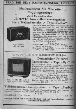 Baldur ; Loewe-Opta; (ID = 1504292) Radio