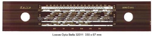 Bella 32011W; Loewe-Opta; (ID = 693597) Radio