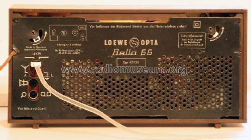 Bella 66 62 020; Loewe-Opta; (ID = 215026) Radio