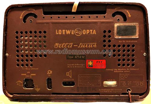 Bella-Luxus 4714W; Loewe-Opta; (ID = 2490566) Radio