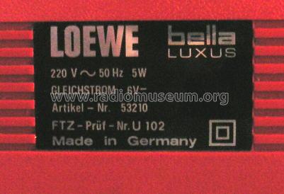 Bella Luxus 53210; Loewe-Opta; (ID = 573341) Radio