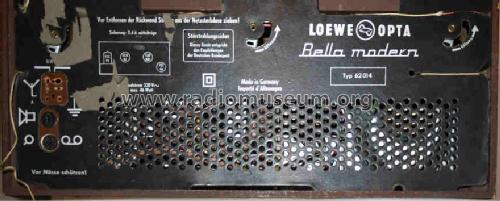 Bella modern 62 014; Loewe-Opta; (ID = 1276917) Radio