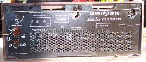 Bella modern 62 014; Loewe-Opta; (ID = 420321) Radio