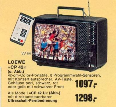 CP42U; Loewe-Opta; (ID = 1762781) Television