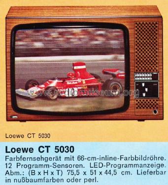 CT 5030 COLOR Ch= C5000/76; Loewe-Opta; (ID = 1285402) Televisore