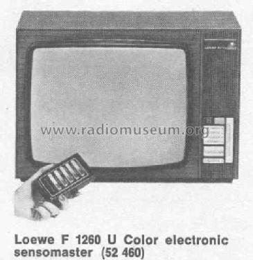 F1260U Color 52460; Loewe-Opta; (ID = 381016) Television