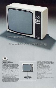 F750 sensotronic 53355; Loewe-Opta; (ID = 1755354) Télévision