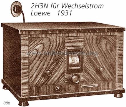 Fernempfänger 2H3N Netz; Loewe-Opta; (ID = 354) Radio