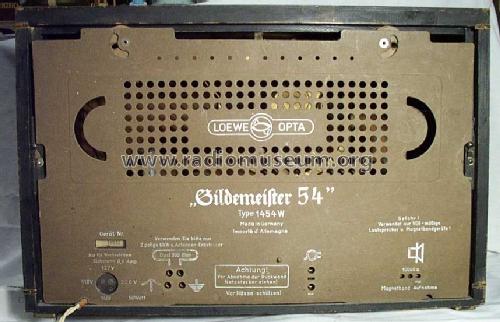 Gildemeister 54 1454W; Loewe-Opta; (ID = 57365) Radio