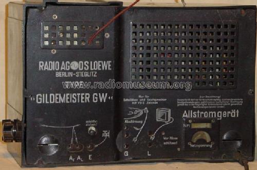 Gildemeister GW; Loewe-Opta; (ID = 60039) Radio