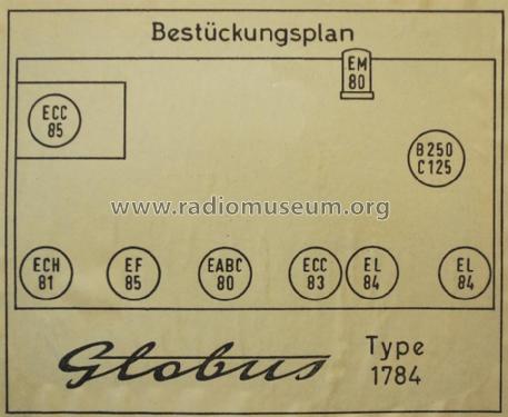 Globus 1784W; Loewe-Opta; (ID = 1837833) Radio