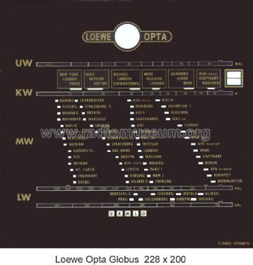 Globus 3651W; Loewe-Opta; (ID = 954938) Radio