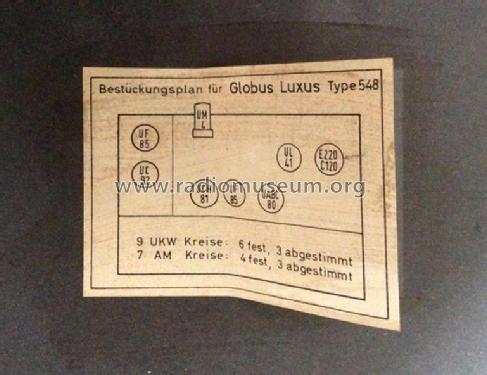 Globus Luxus 548GW; Loewe-Opta; (ID = 2135745) Radio