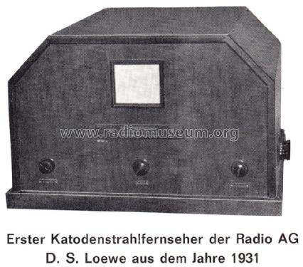 Kathodenstrahlfernseher; System Manfred von Ardenne ; Loewe-Opta; (ID = 2225886) Télévision
