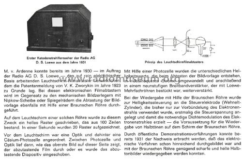 Kathodenstrahlfernseher; System Manfred von Ardenne ; Loewe-Opta; (ID = 2537408) Télévision