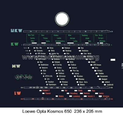 Kosmos 650W; Loewe-Opta; (ID = 1057481) Radio