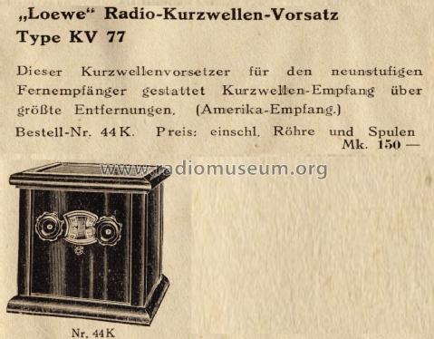 KV77; Loewe-Opta; (ID = 1365718) Converter