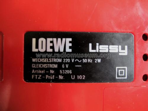 Lissy 53206; Loewe-Opta; (ID = 1213647) Radio