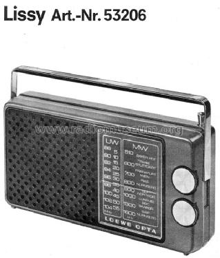 Lissy 53206; Loewe-Opta; (ID = 316064) Radio