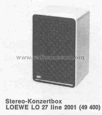 LO27 line 2001 49400; Loewe-Opta; (ID = 445887) Speaker-P