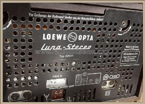 Luna-Stereo 62 071; Loewe-Opta; (ID = 1755471) Radio