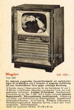 Magier 1643; Loewe-Opta; (ID = 2767229) Television