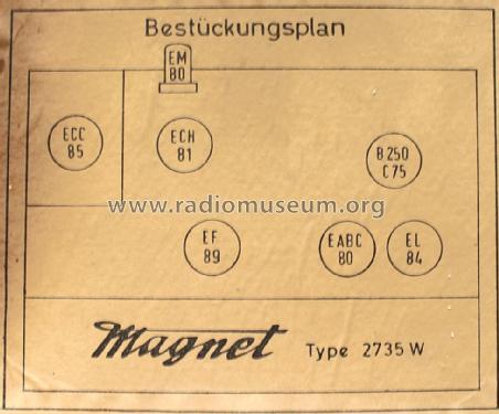 Magnet 2735W; Loewe-Opta; (ID = 3104582) Radio