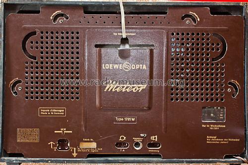 Meteor 1781W; Loewe-Opta; (ID = 1522841) Radio